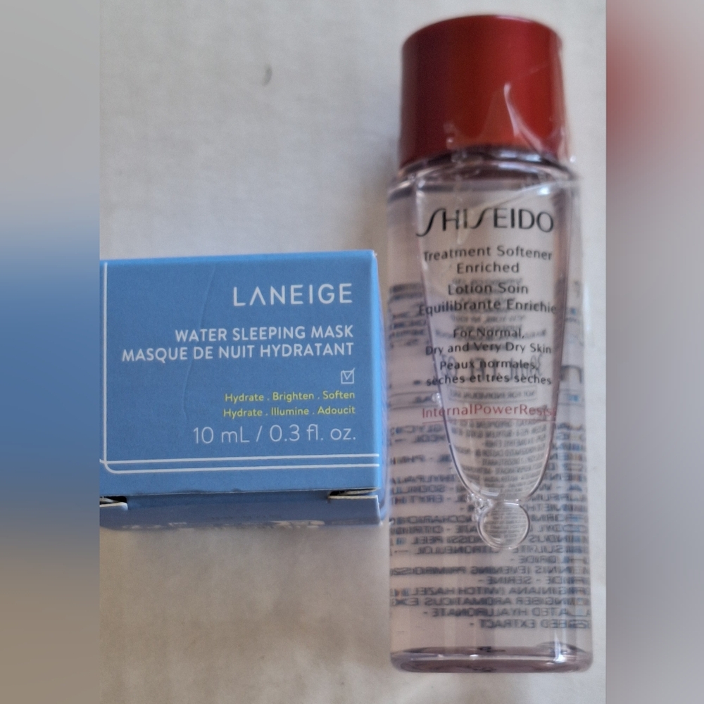 Mini Bundle Of Travel Size Beauty Shiseido Red Treatment Softener Enriched